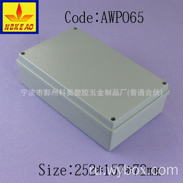 Литой алюминиевый наружный блок управления литой алюминиевый водонепроницаемый бокс алюминиевый корпус водонепроницаемый IP67 AWP065 с размером 252 * 157 * 72 мм